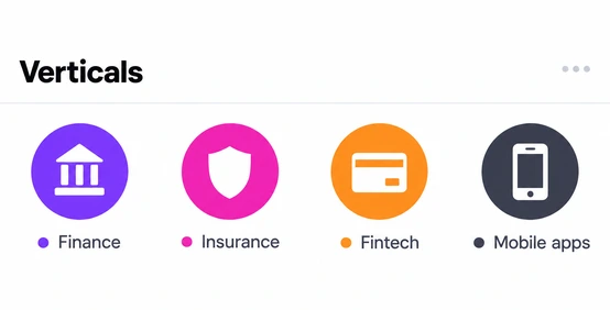 Performance marketing verticals: finance, insurance, fintech and mobile apps